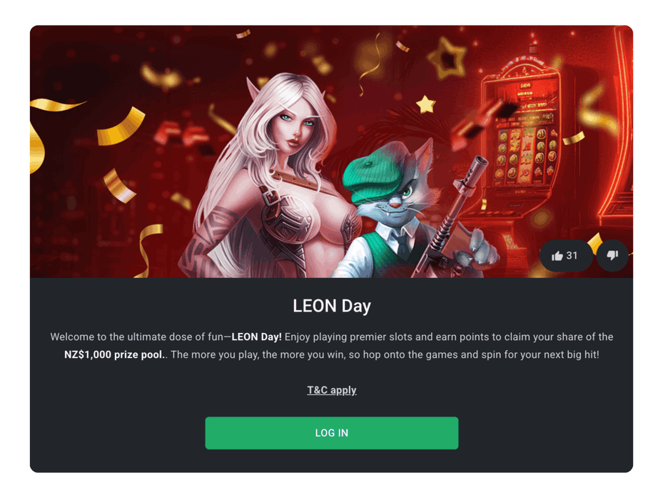 leon casino bonus code for existing players